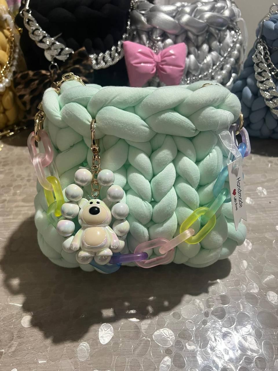 Mint Bear Bag