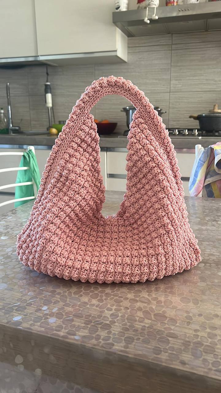 Dusty Rose Hobo Bag